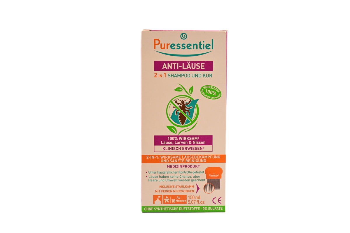 Puressentiel Anti-Läuse-Shampoo-Maske 2-in-1 +Kamm