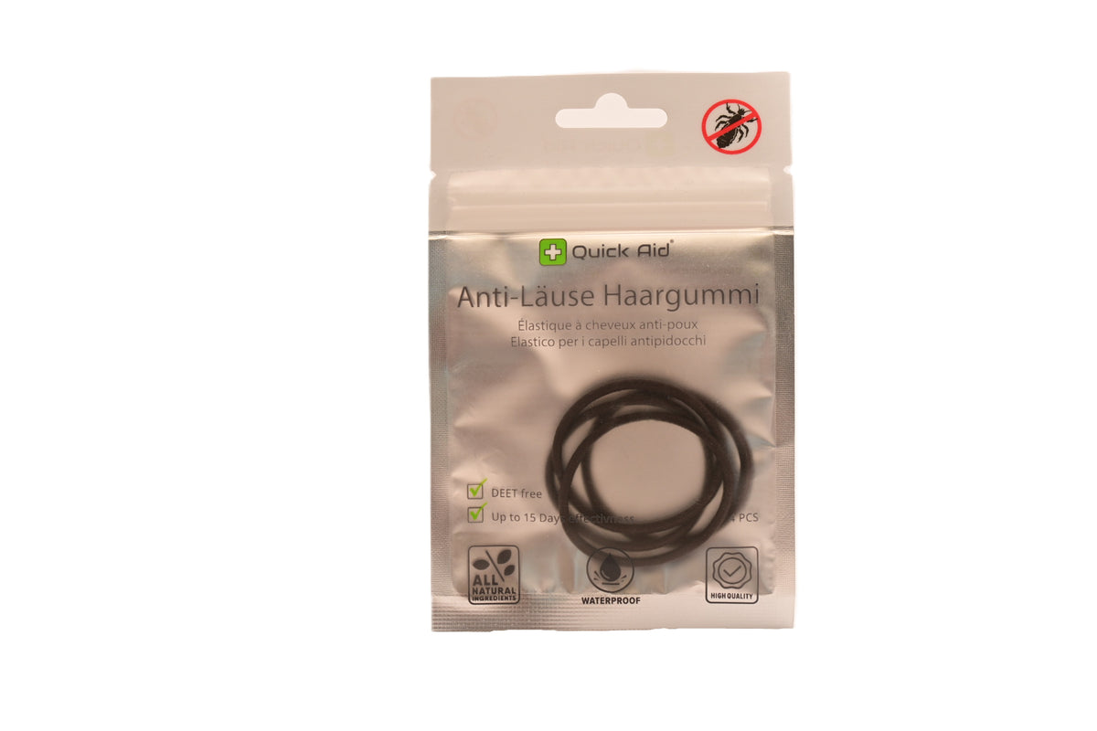 Quick Aid Anti-Läuse Haargummi schwarz