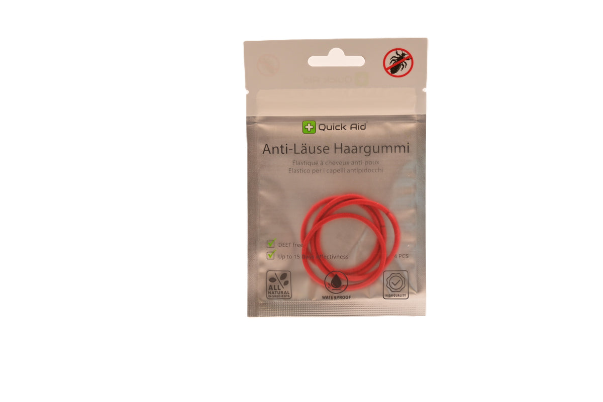 Quick Aid Anti-Läuse Haargummi rot