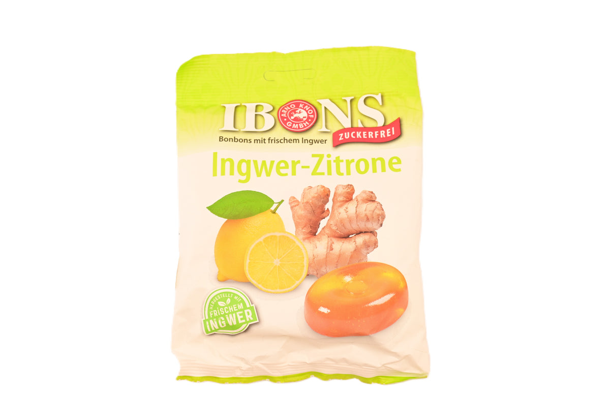 IBONS Ingwer Bonbon Zitrone ohne Zucker
