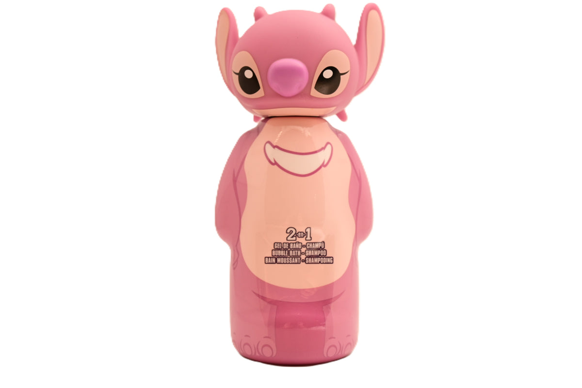 Disney Stitch Angel 2 in 1 Bubble Bath & Shampoo Figure with Sucker