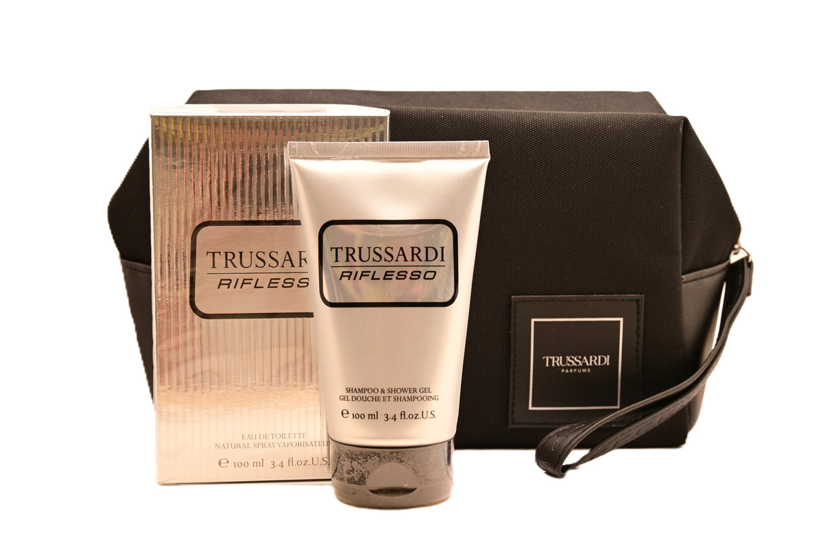 Trussardi Riflesso Tweed Beauty Set Eau de Toilette 100ml + Shampoo & Shower Gel 100ml + Beauty Bag Man